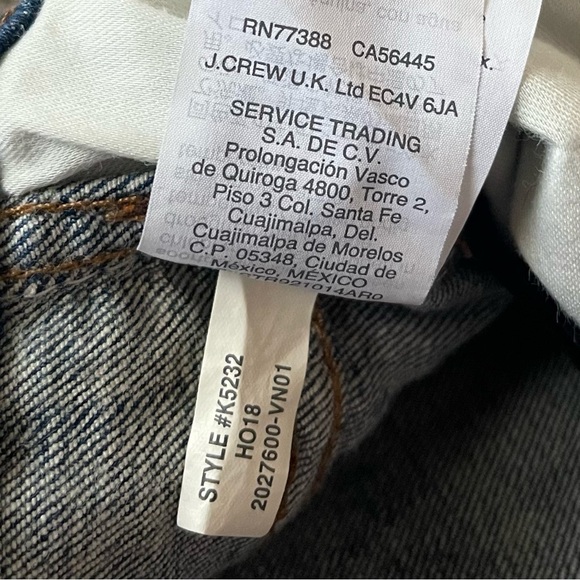 Madewell High Rise Distressed Ankle Skinny Jeans Asymmetrical Hem Women’s 28 - Picture 17 of 17